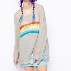 Wildfox rainbow dreamer sweater